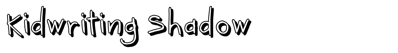 Kidwriting Shadow